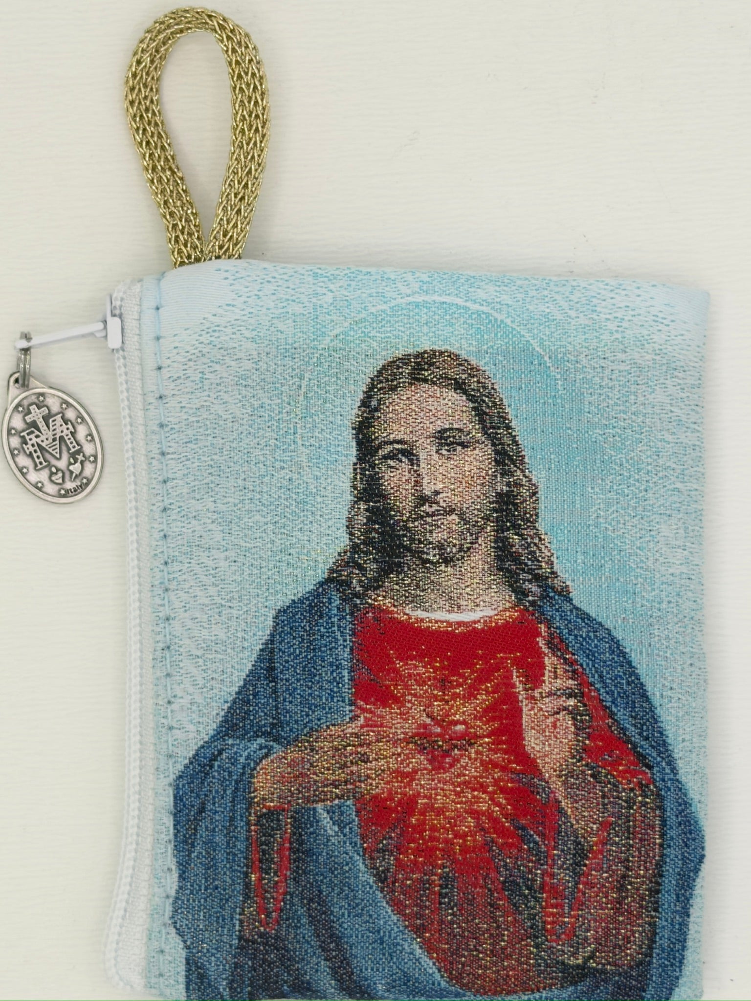 Sacred Heart of Jesus Rosary Pouch
