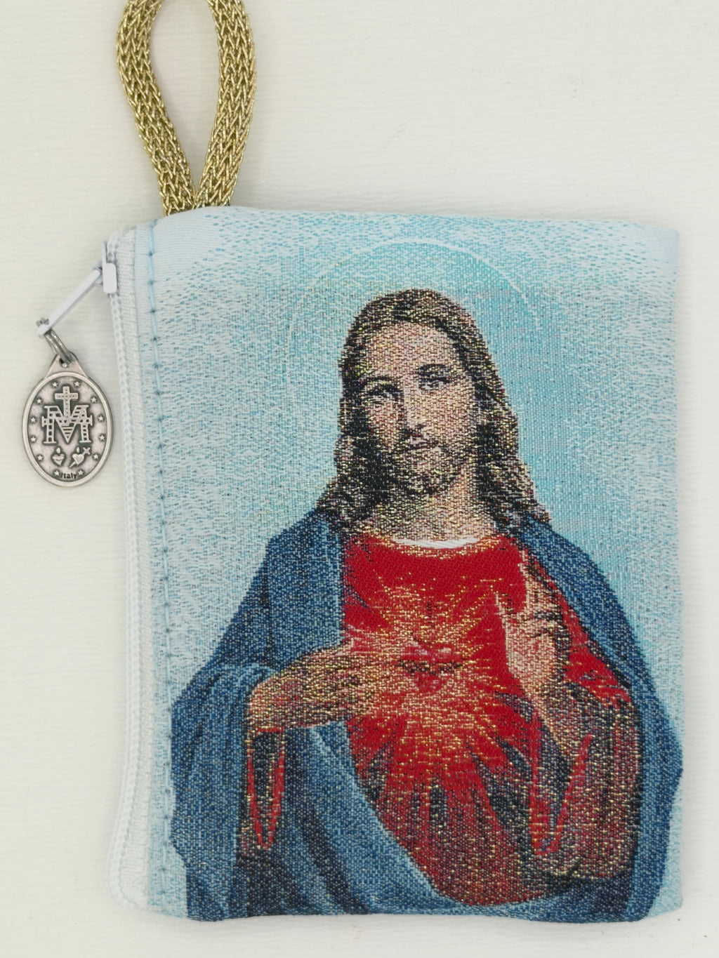 Sacred Heart of Jesus Rosary Pouch