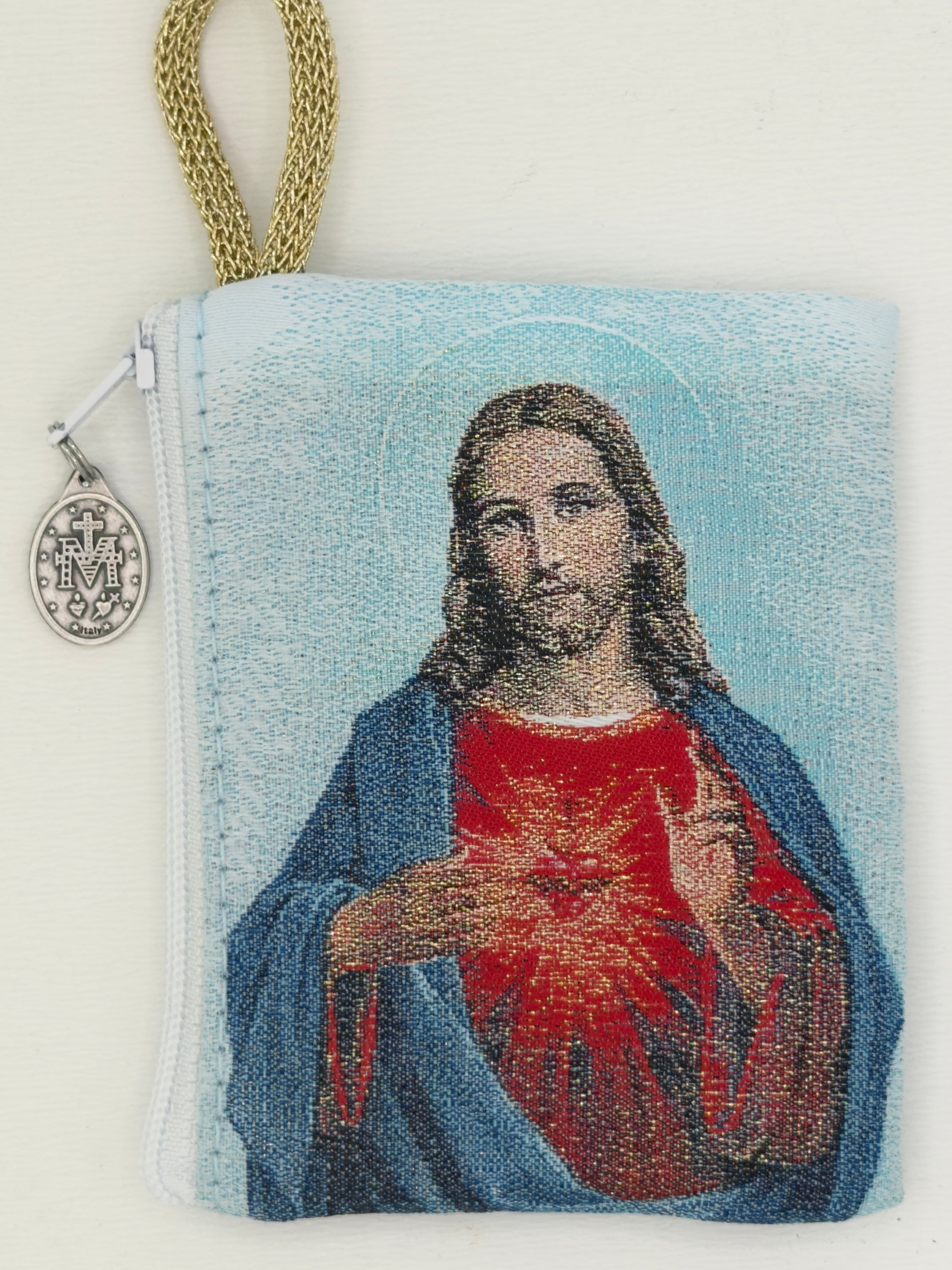 Sacred Heart of Jesus Rosary Pouch