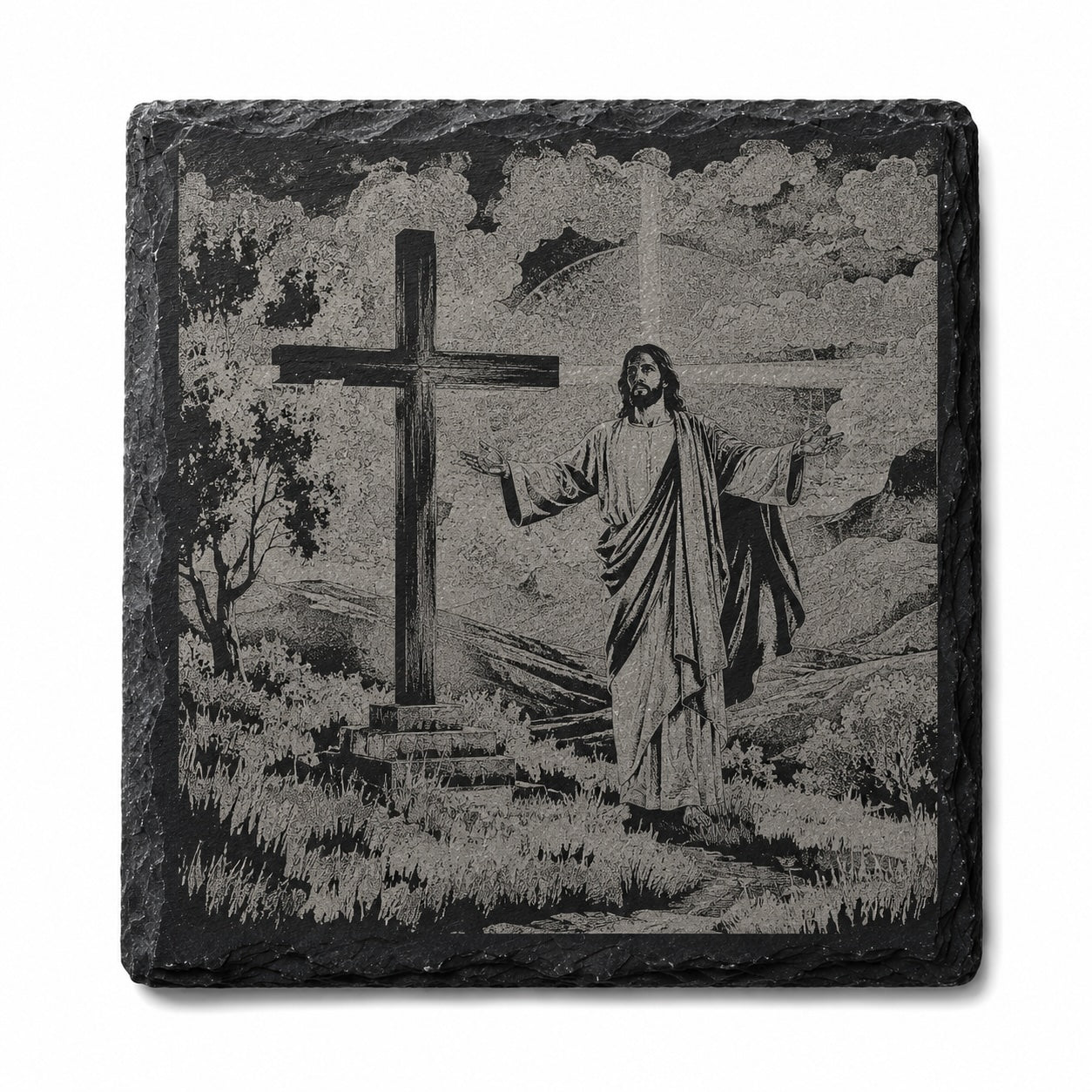 Engraved Slate Tiles